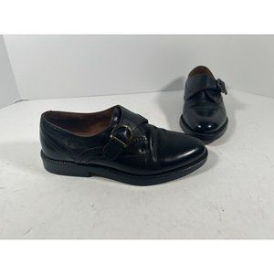 IMPULSE by STEEPLE GATE -  Men Shoes Black Leather Size 8 Made In ITALY